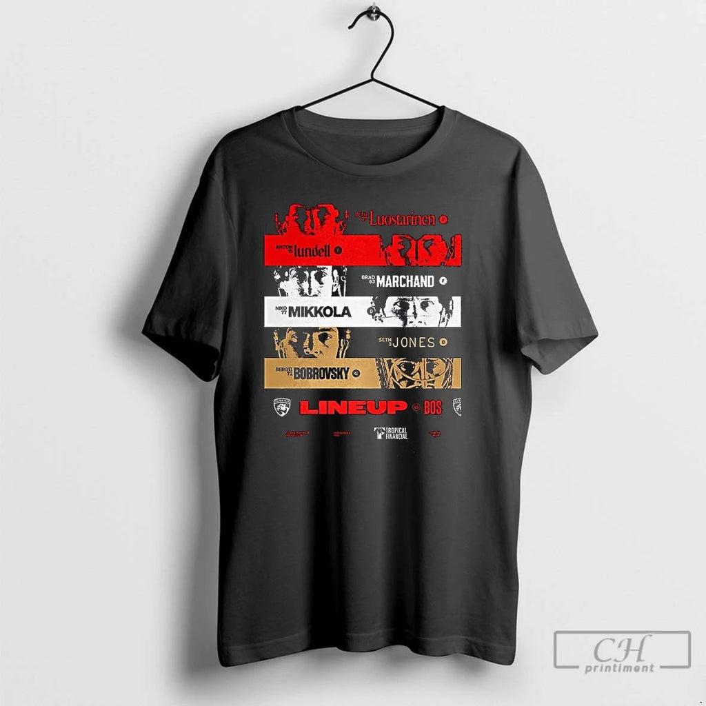 Classic Florida Panthers Lineup Bos T Shirts