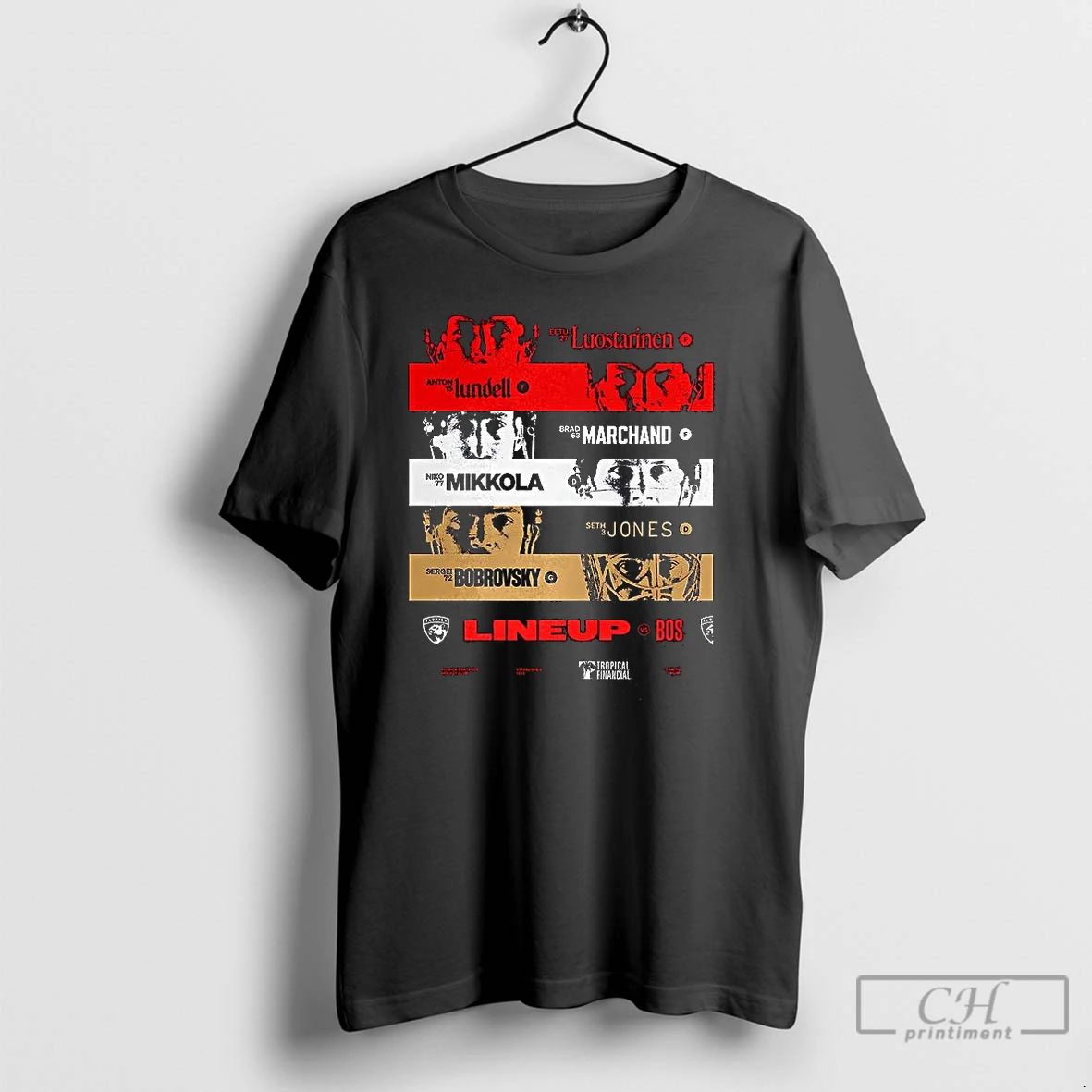 Classic Florida Panthers Lineup Bos T Shirts