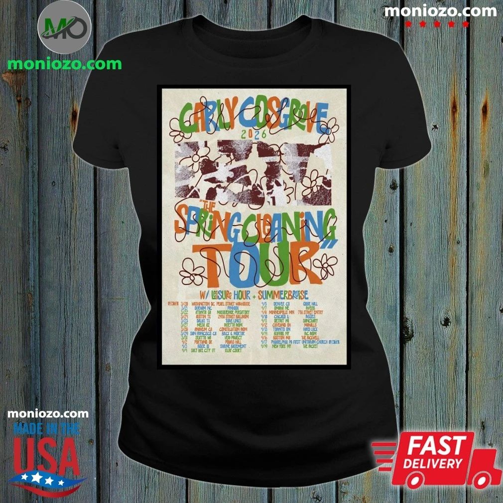 Original Carly Cosgrove 2026 Tour The Spring Cleaning Poster Shirt