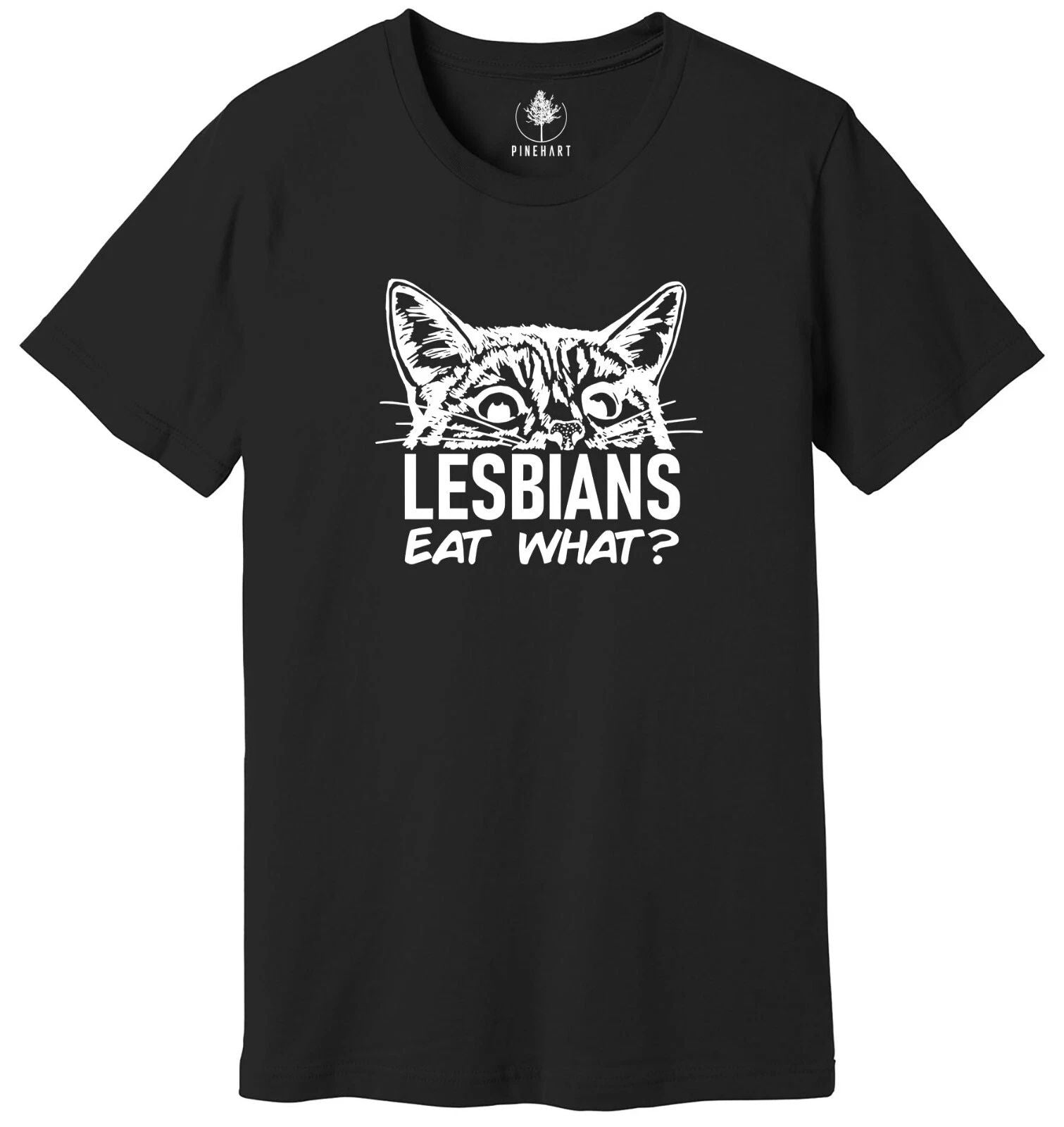 Lesbians Eat What, Cute Lesbian Shirt, Pussy Cat Kitten LGBT Pride, Lesbian Tee