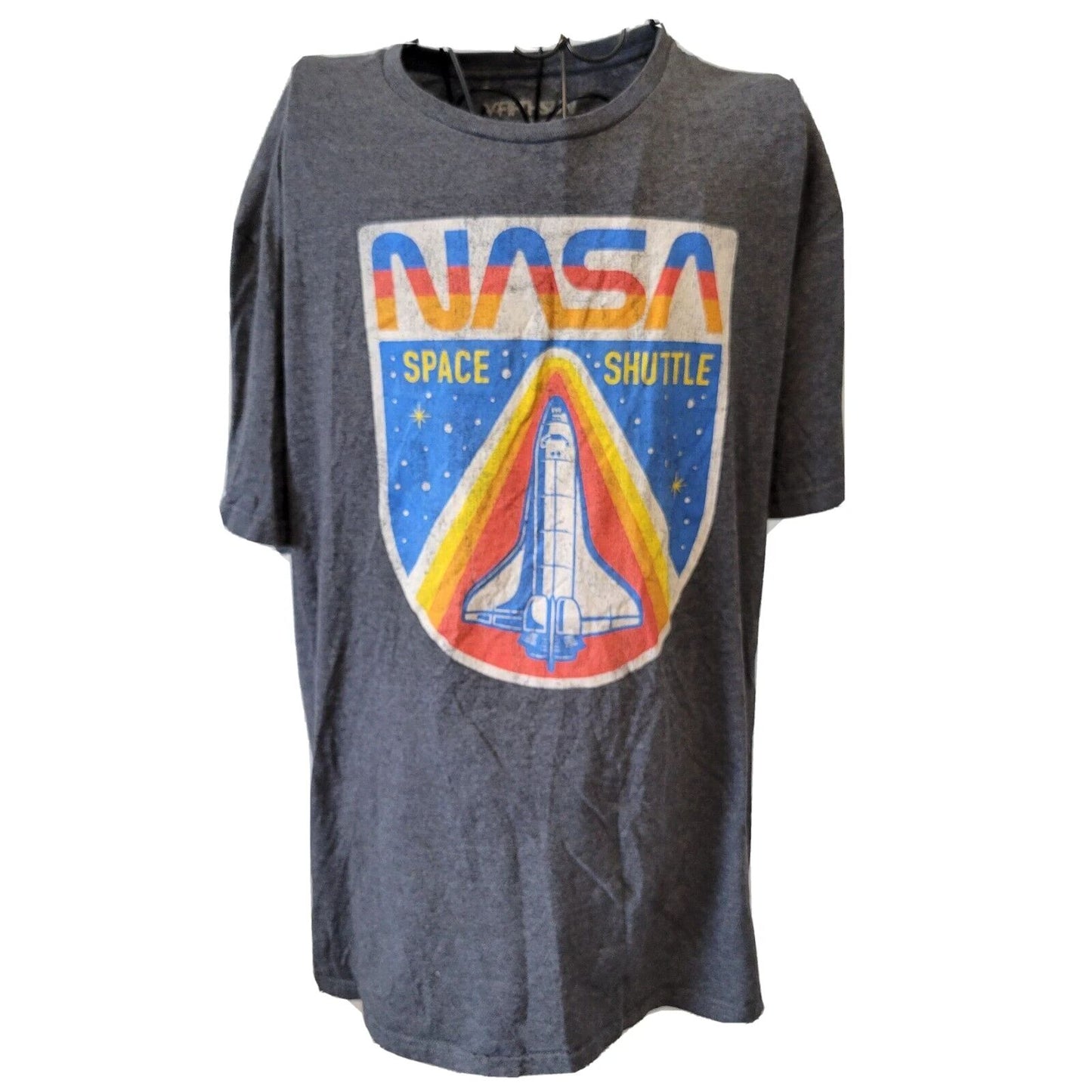 NASA Space Shuttle TShirt XL Unisex Gray Short Sleeve Cotton Blend Fifth Sun