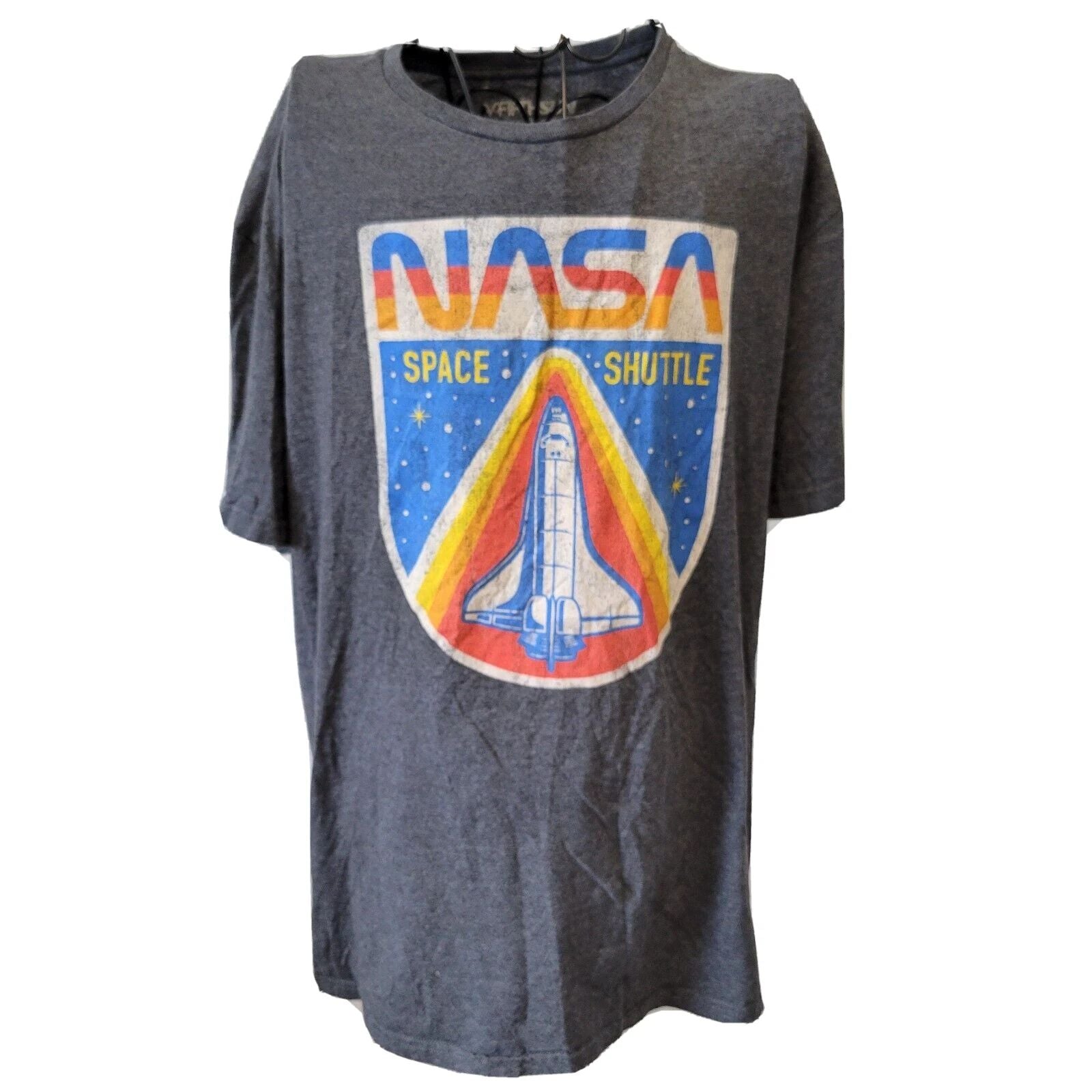 NASA Space Shuttle TShirt XL Unisex Gray Short Sleeve Cotton Blend Fifth Sun