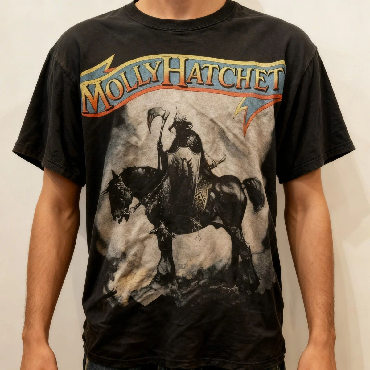 Molly Hatchet Tour Concert Graphic Black Cotton T shirt Unisex S-5XL