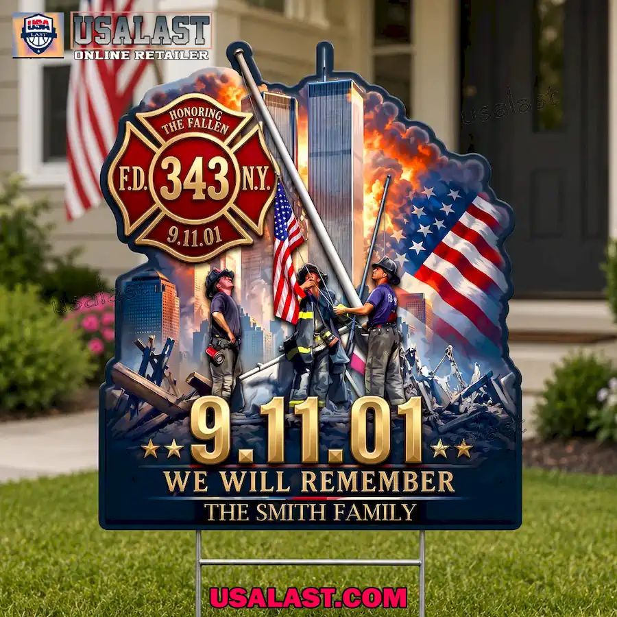 September-11 Pray For Fallen Firefighter Yard Sign