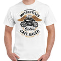 Cafe Racer T-Shirt Mens Biker Motorbike Motorcycle Enthusiast Custom Bike Top