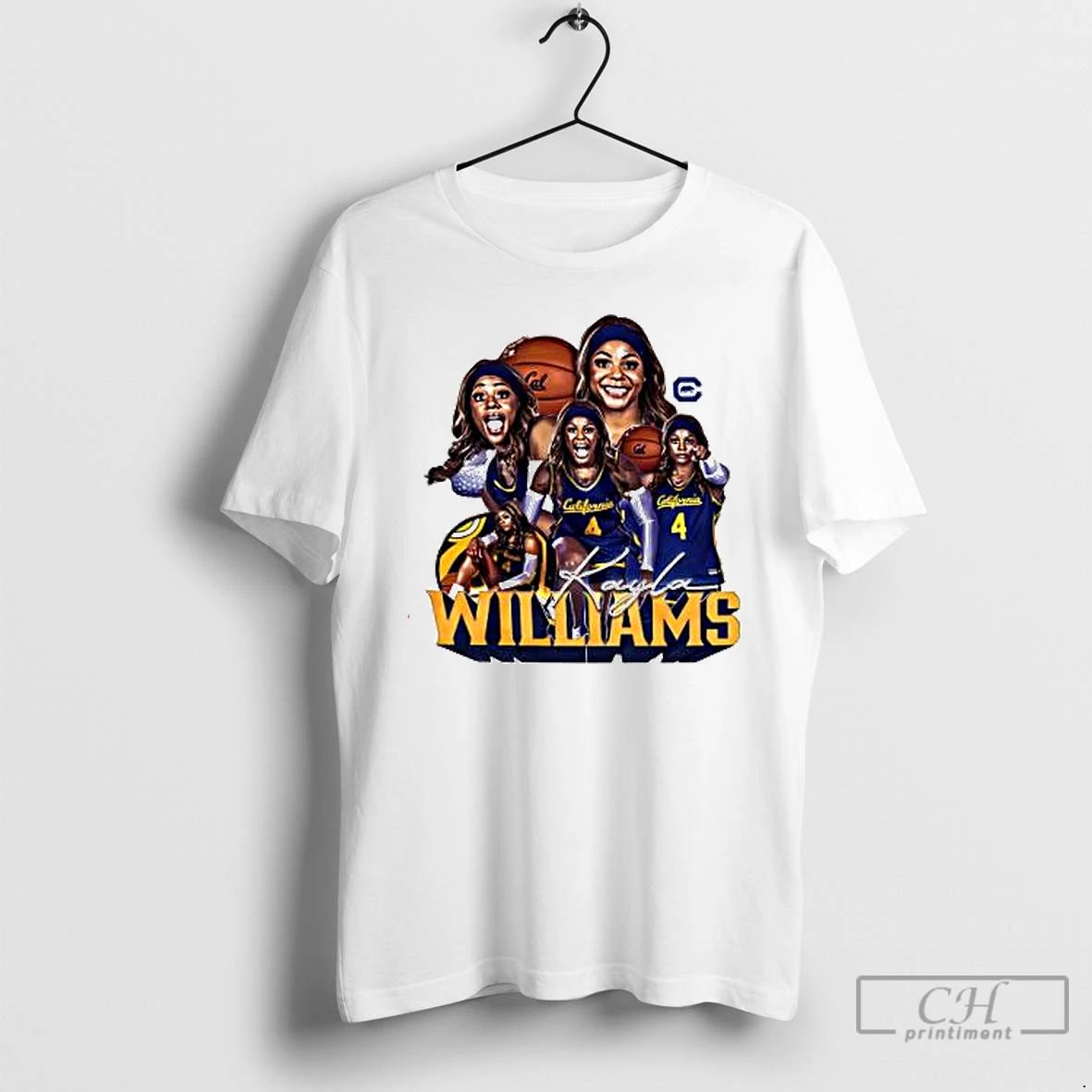 Premium Uc Berkeley Kayla Williams Ncaa Womens Basketball Graphic T Shirts