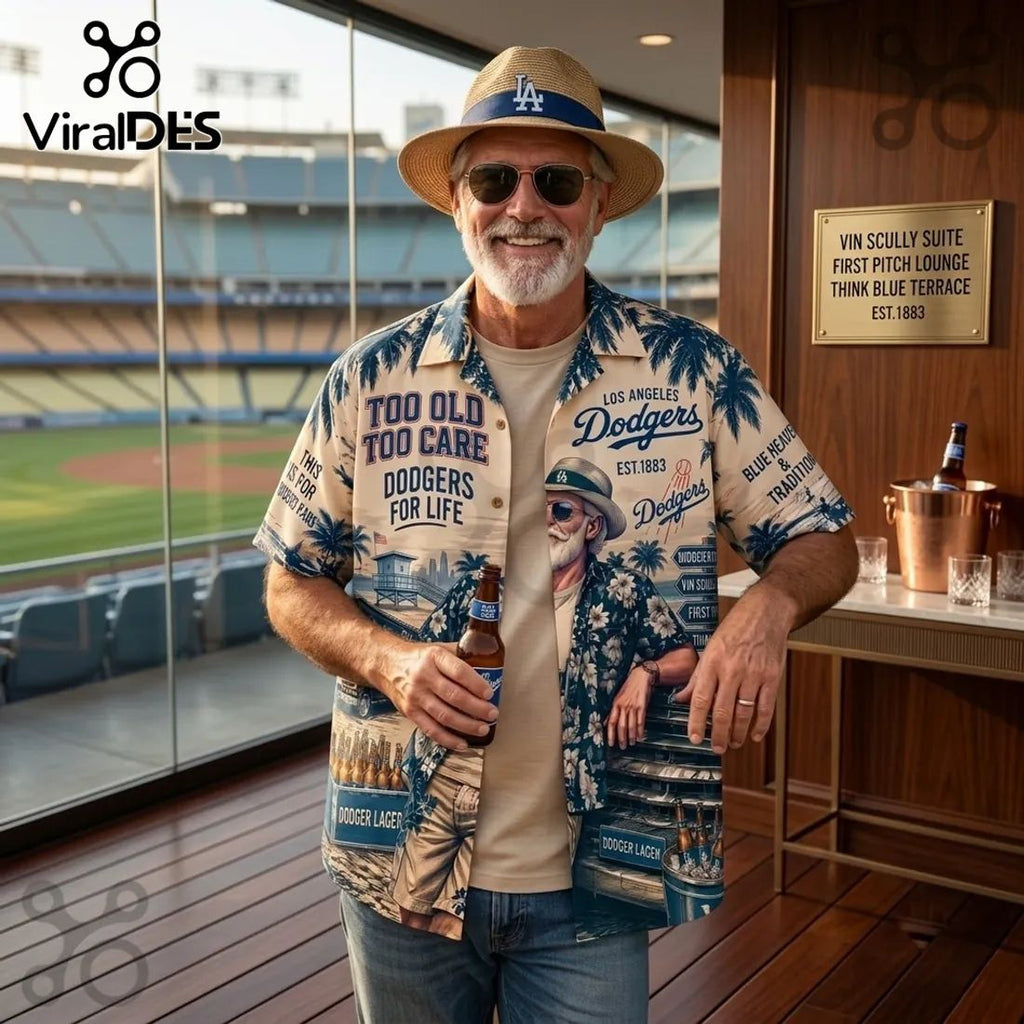 MLB Los Angeles Dodgers Palm Tree Hawaiian Shirt