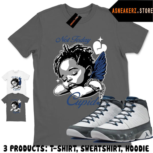 Shirt To Match AJ 9 Flint Grey 2026 Sneaker Matching Tee Not Today Cupid T-Shirt