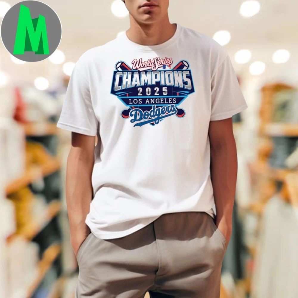 World Series Champions 2025 Los Angeles Dodgers Team Logo T-Shirt