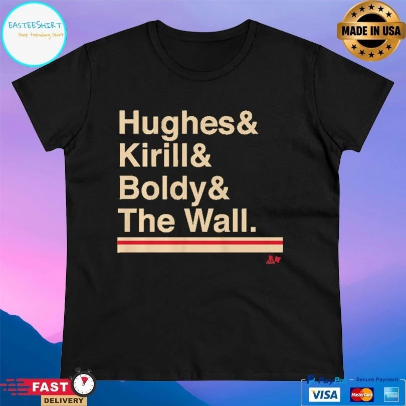 Minnesota Hockey Ampersand Hughes And Kirill And Boldy And The Wall Shirt