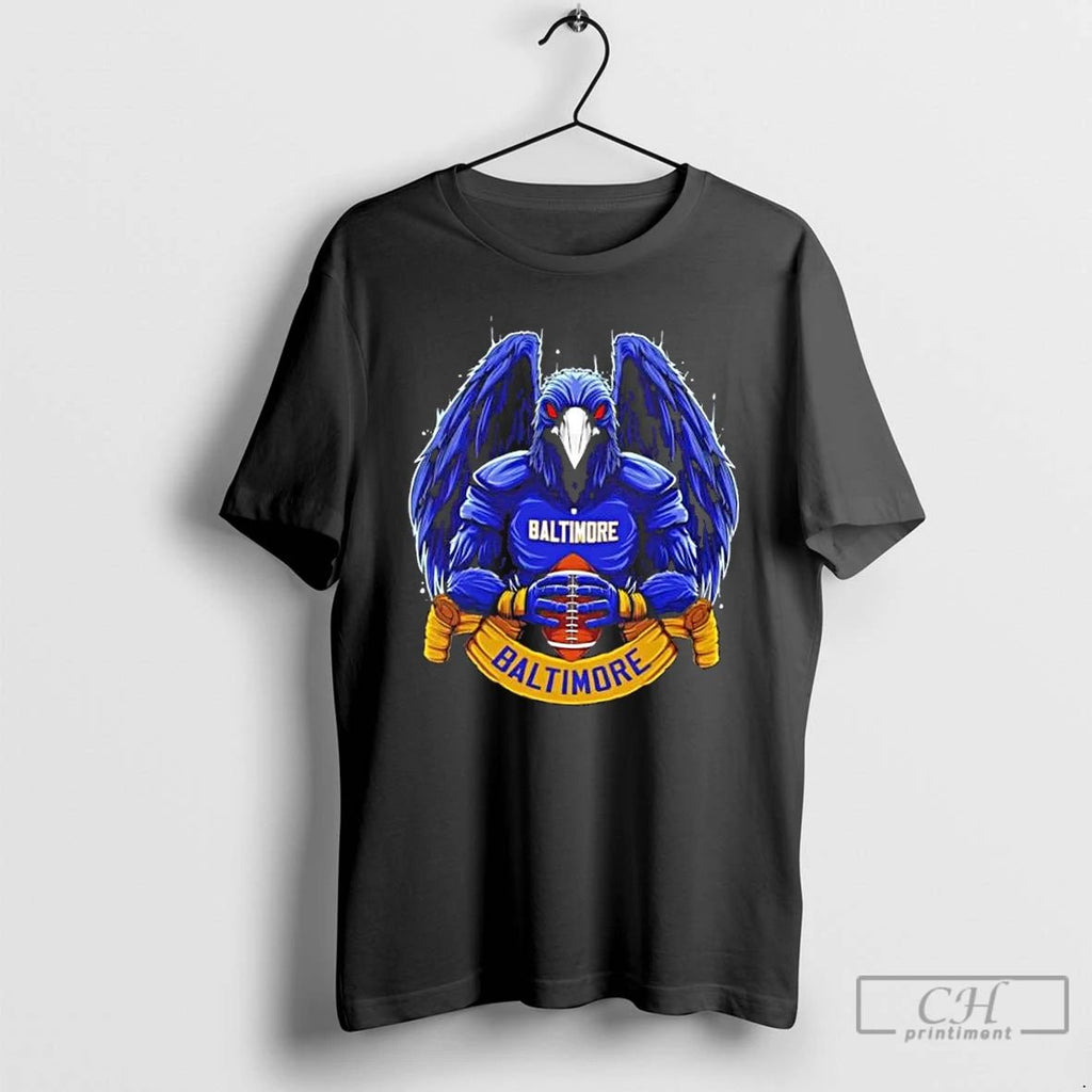 Classic Baltimore Ravens War Football Mascot T Shirts