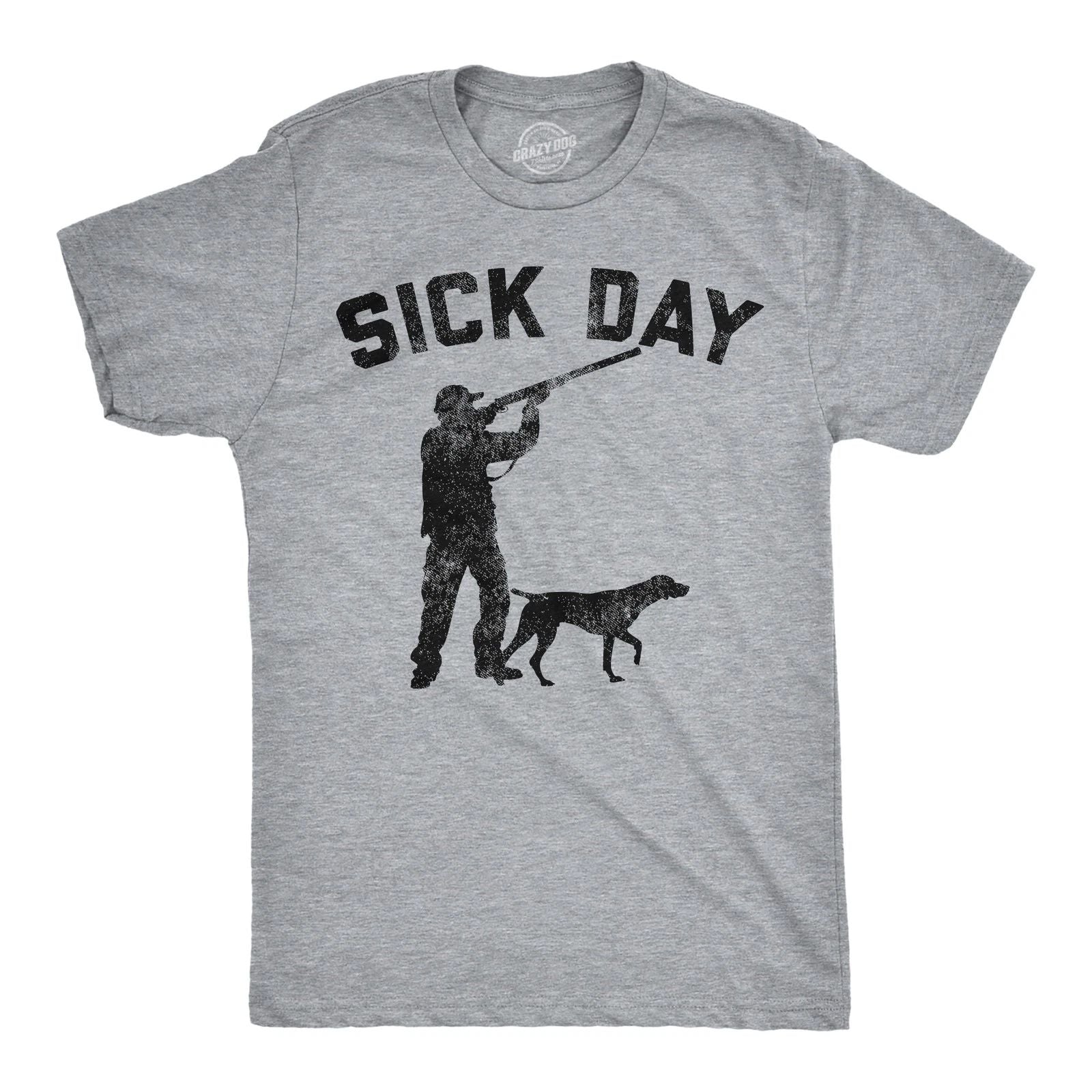 Mens Funny T Shirts Sick Day Hunting Sarcastic Hunters Joke Tee For Men