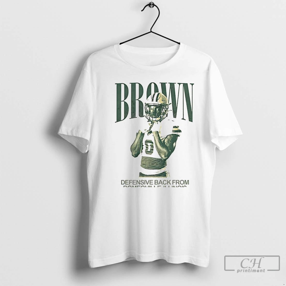 Premium Jacquille Brown Defensive Back From Romeoville Illinois Vintage Christmas T Shirts