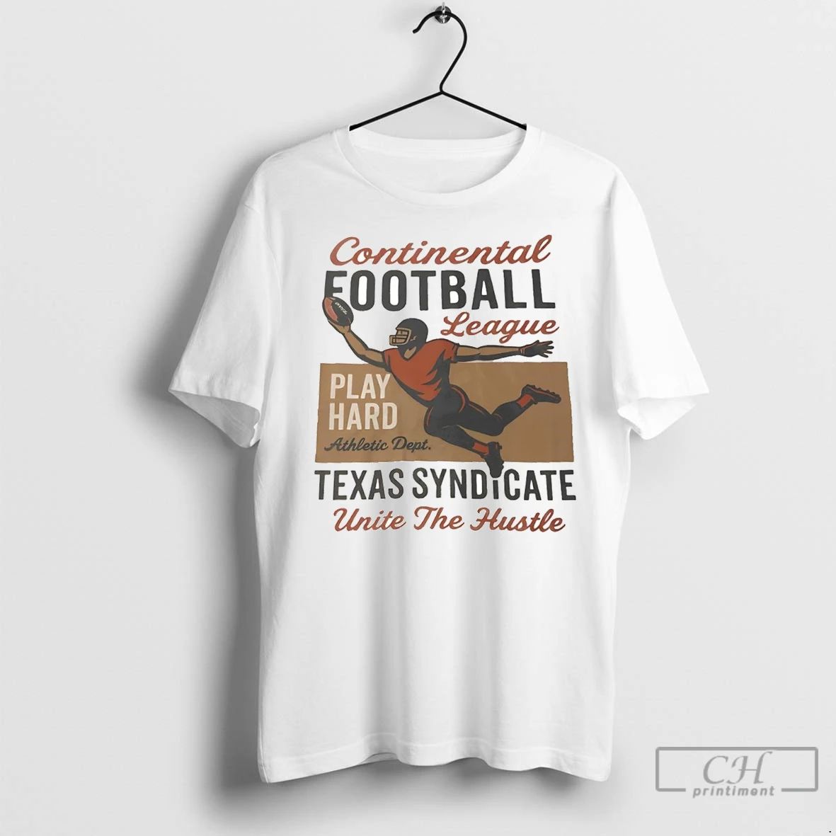 Premium Texas Syndicate Play Hard Athletic Dept Continental Football League