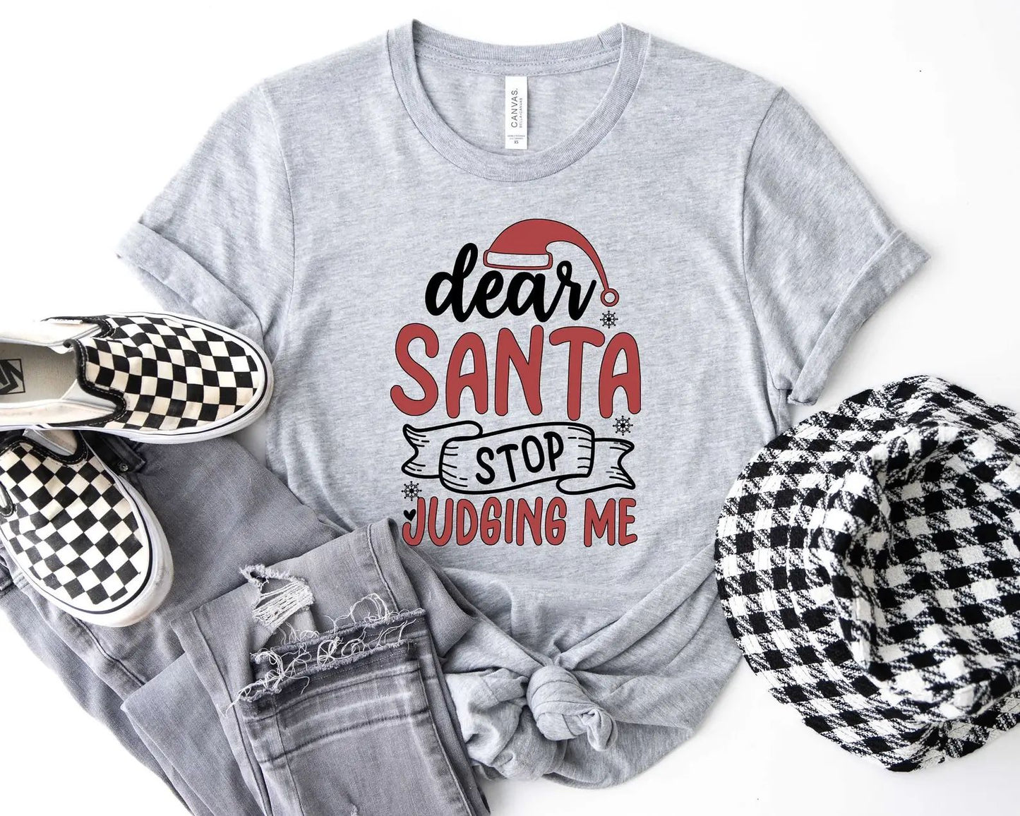 Dear Santa Stop Judging Me T-Shirt