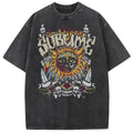 Sun Graphic T-Shirt Heavyweight Cotton Vintage Streetwear Tee