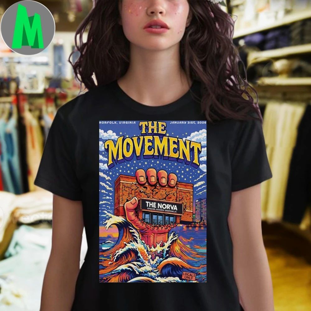 The Movement Norfolk Virginia Jan 31 2026 Poster T-Shirt