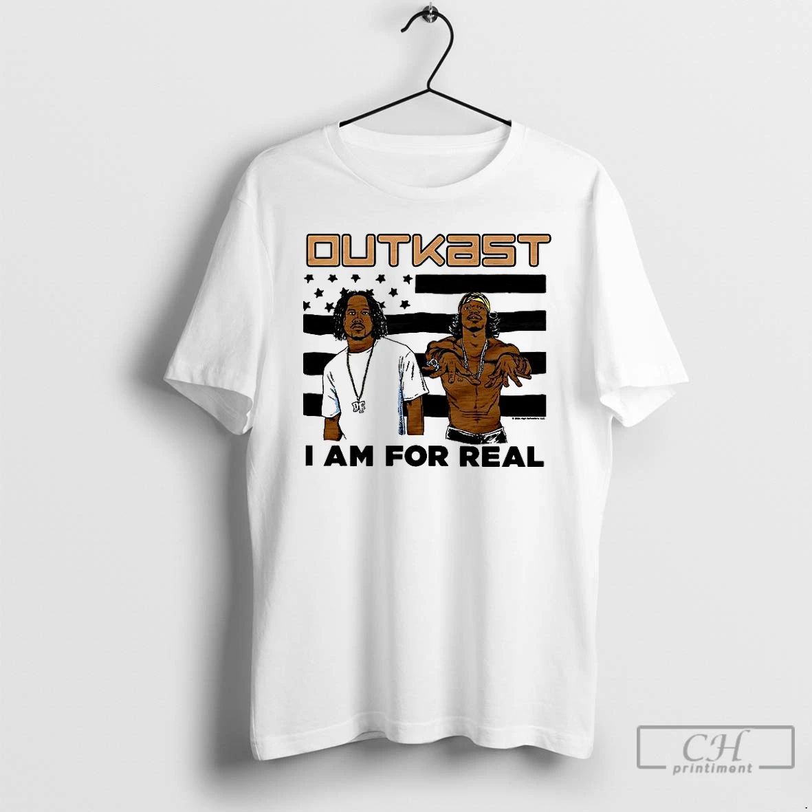 Classic Outkast I Am For Real Flag Comic T Shirts