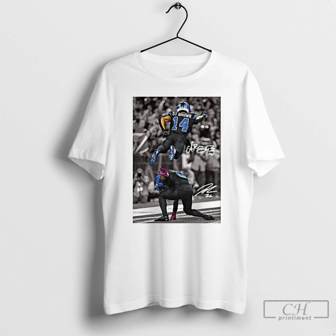 Classic Jahmyr Gibbs And St Brown Detroit Grit T Shirts