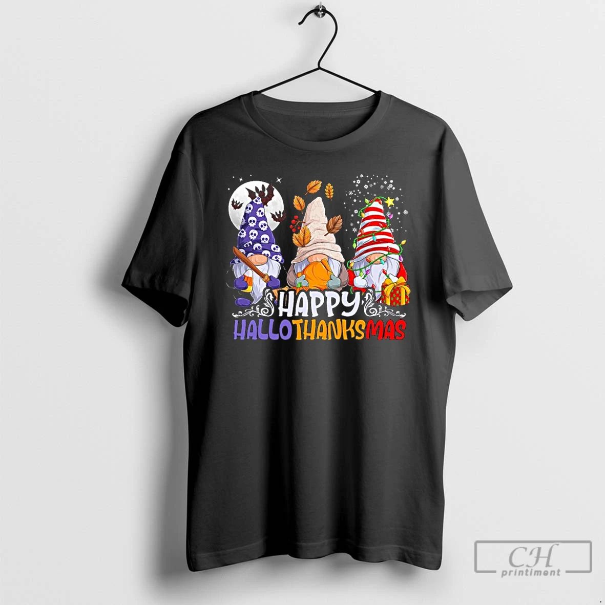 Premium Happy Hallothanksmas T Shirts