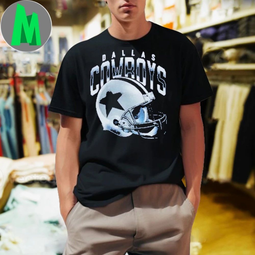 Dallas Cowboys Gradient Helmet Popover Shirt