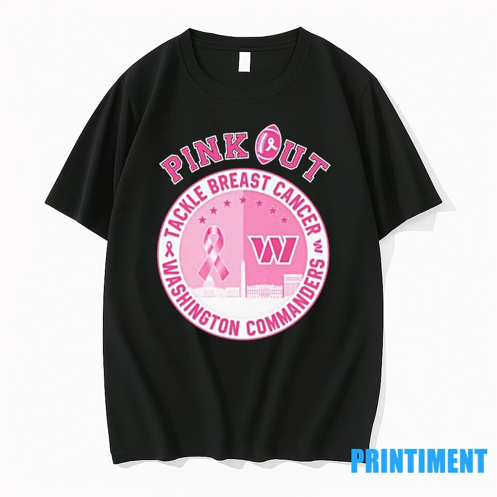 Pink Out Tackle Breast Cancer Washington Commanders Skyline Tshirts Sweater