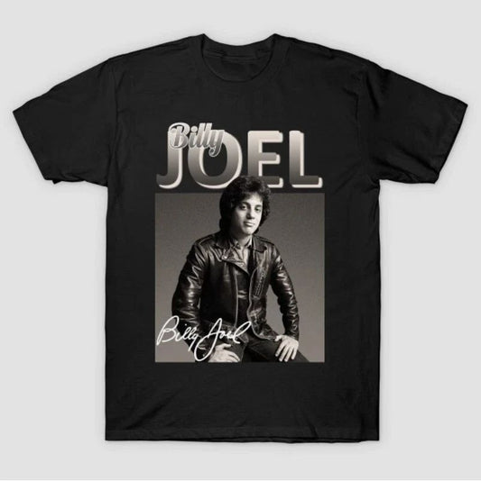 Billy Joel 80s Musician Vintage T-Shirt Short Sleeve All Sizes S to 5 XL