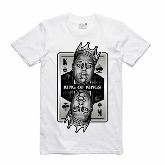 New Streetwear On Demand Notorious King Of Kings White T-Shirt SMALL-3XLARGE