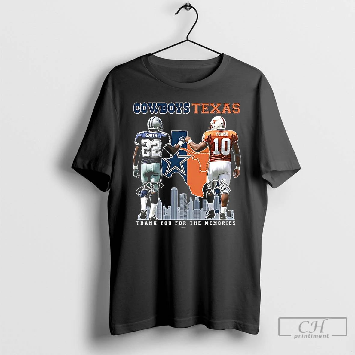 Premium Emmitt Smith Dallas Cowboys X Vince Young Texas Longhorns Thank You For The Memories