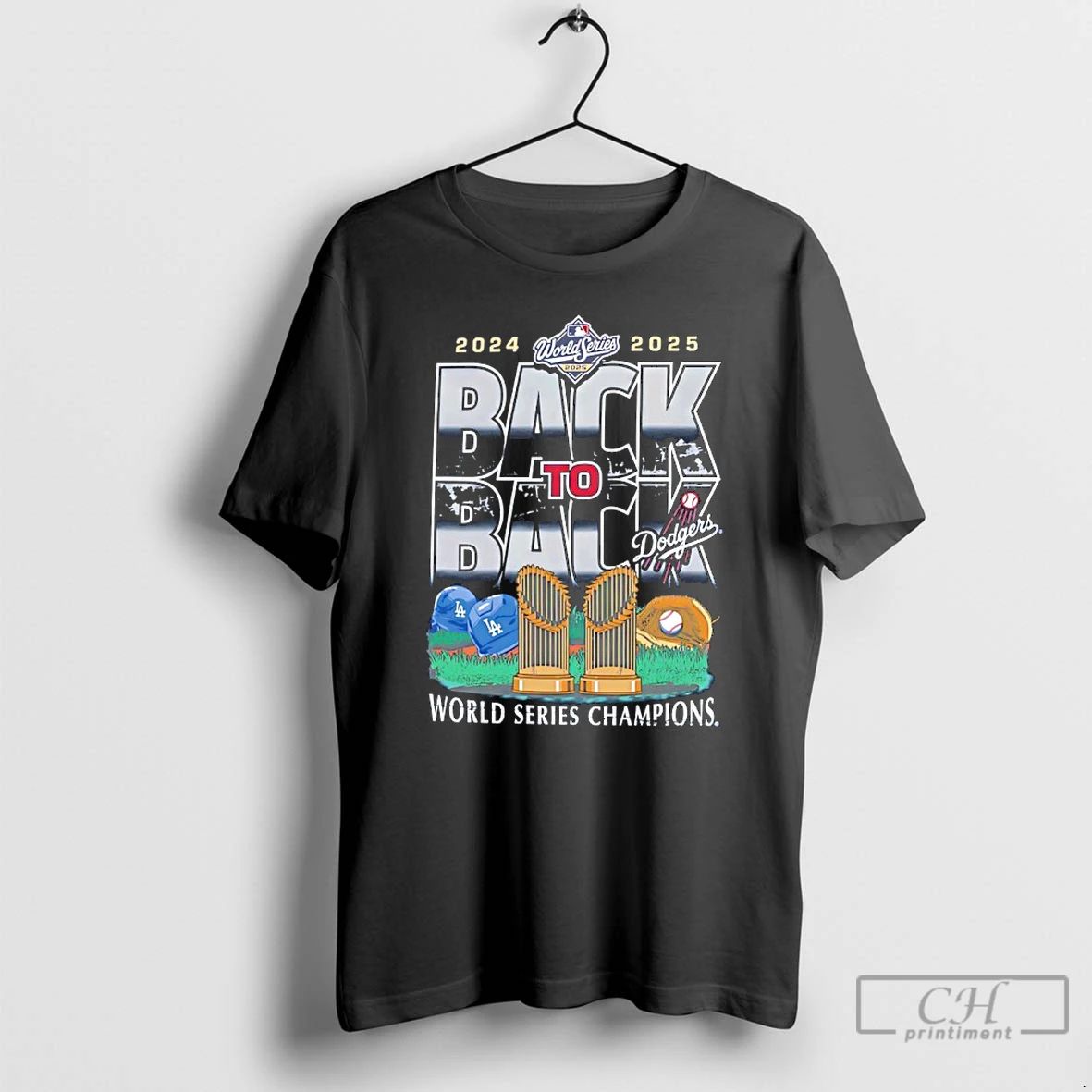 Classic Los Angeles Dodgers 2025 World Series Back 2 Back Champions T Shirts