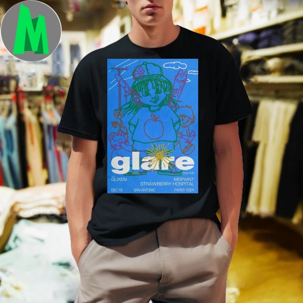 Original Glare December 19 2025 In San Antonio, TX Tour Poster T-Shirt