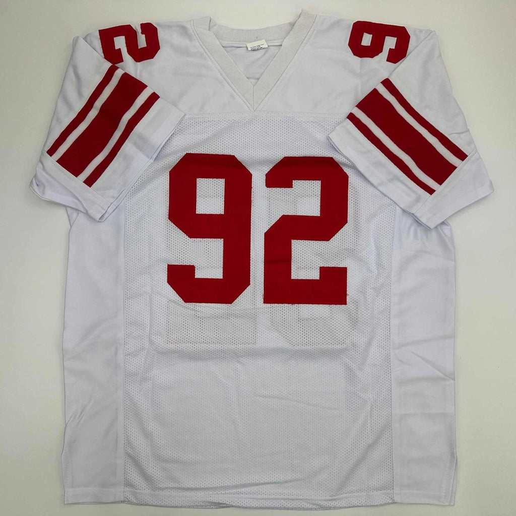 Michael Strahan New York White Reprint Jersey