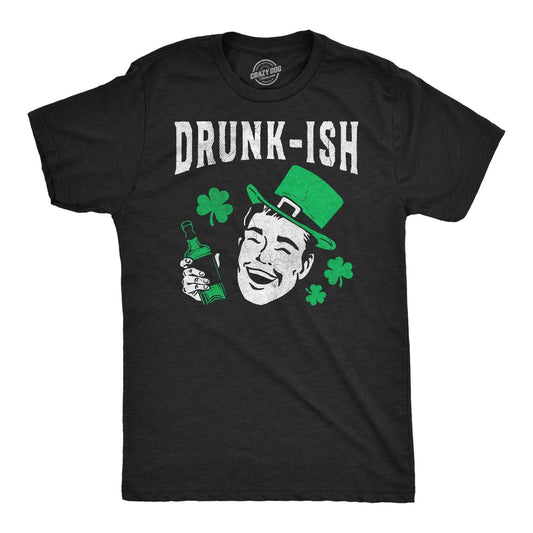 Mens Funny T Shirts Drunkish Sarcastic St Patricks Day Novelty Drinking Tee for