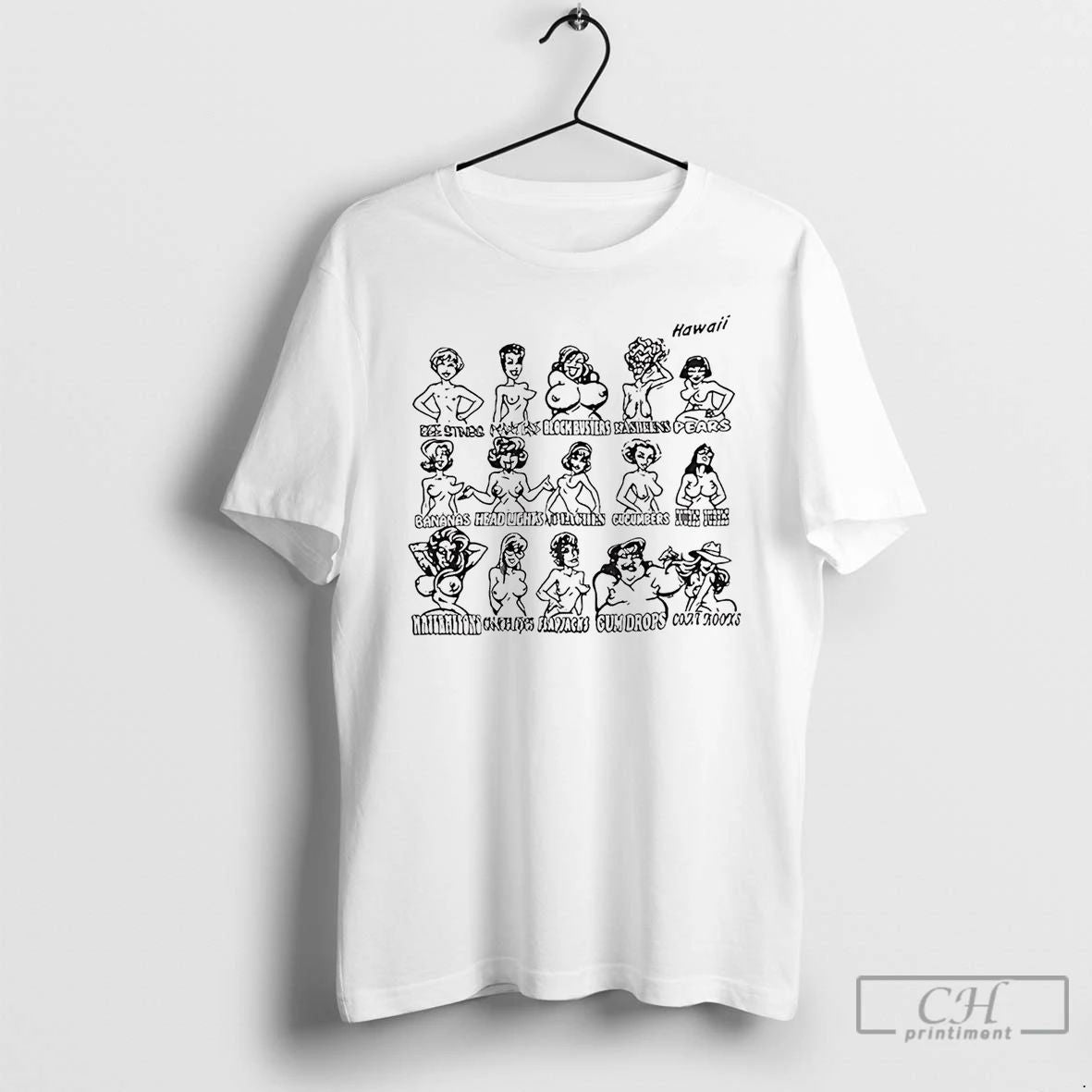 Premium Hawaii Boobs Breasts Types T Shirts