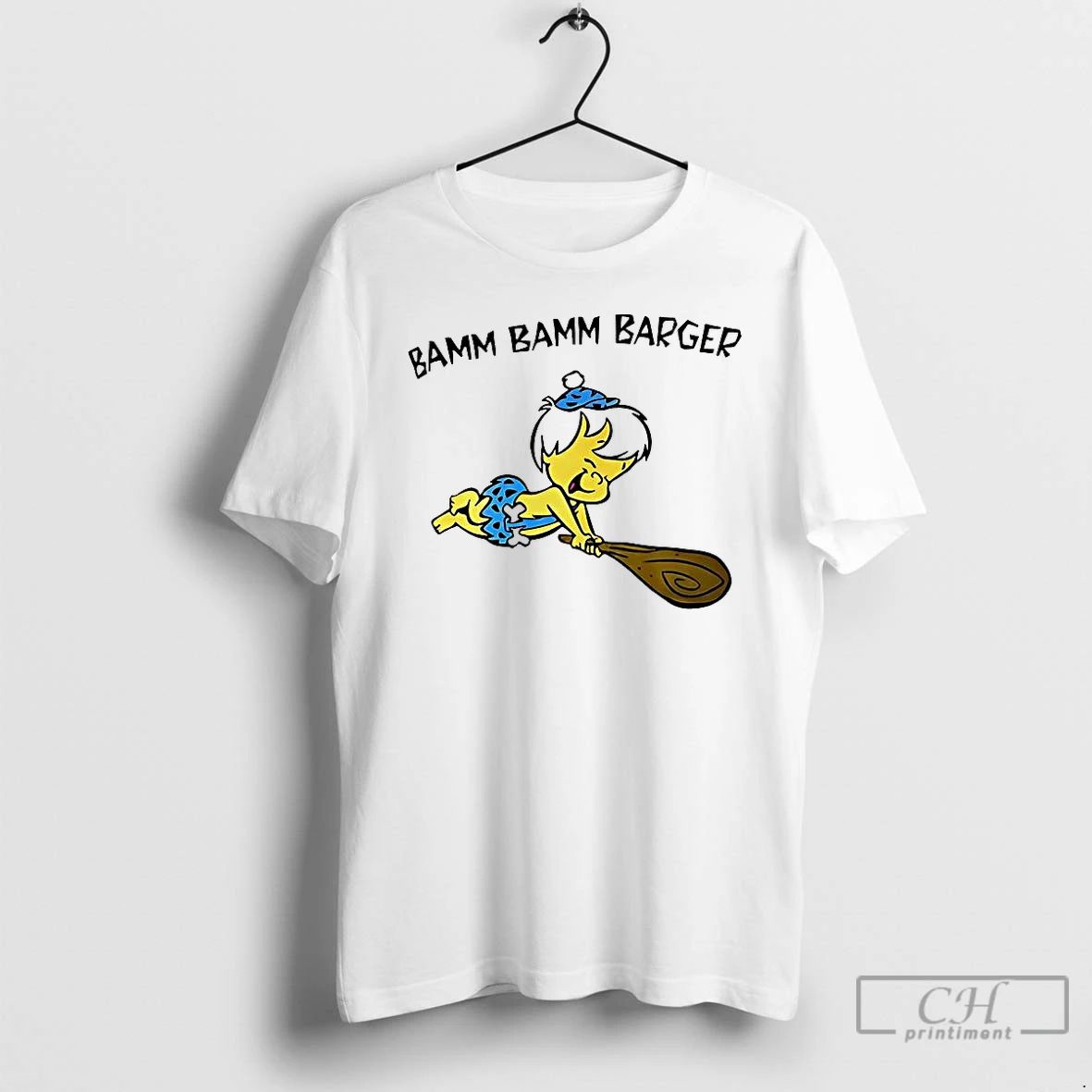 Classic Bamm Bamm Barger The Flintstones Cartoon Character T Shirts