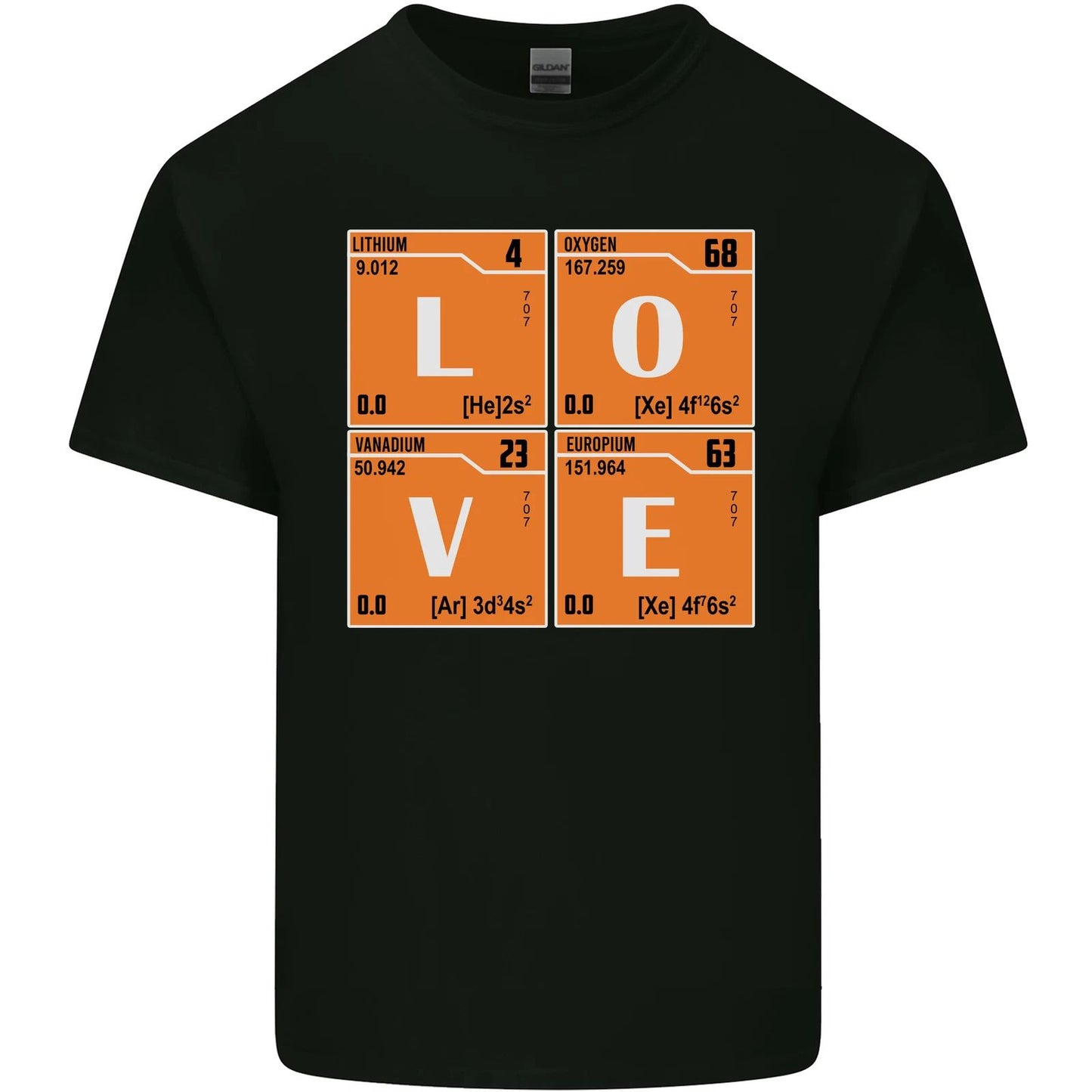 Love Periodic Table Chemistry Geek Funny Mens Light Cotton T-Shirt