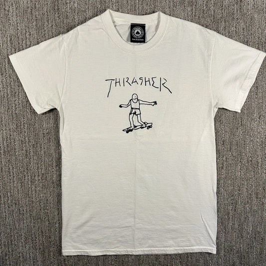 Thrasher Skateboarding Small Gonz Graphic Print Rap Y2K Baggy Relaxed T Shirt