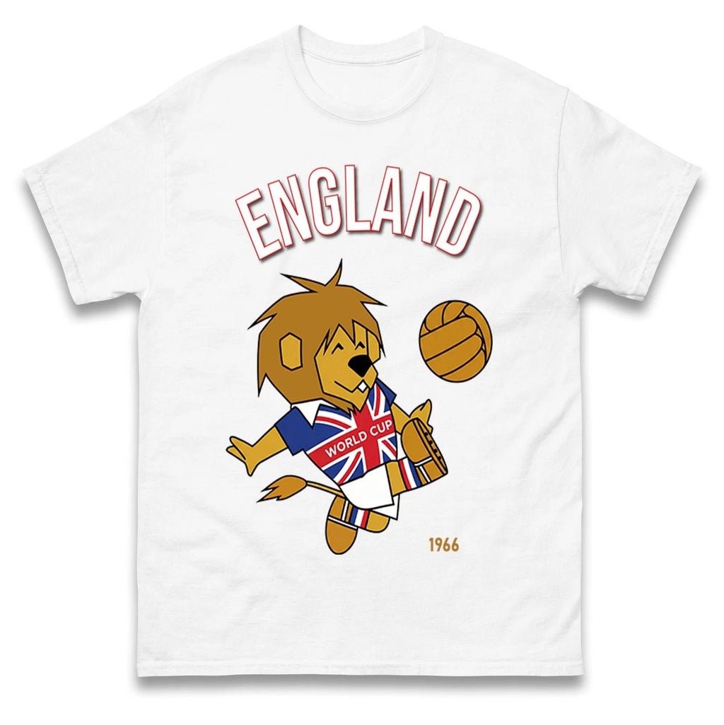 World Cup Willie England 1966 T Shirt, England World Cup Winners 1966 Tee Shirt