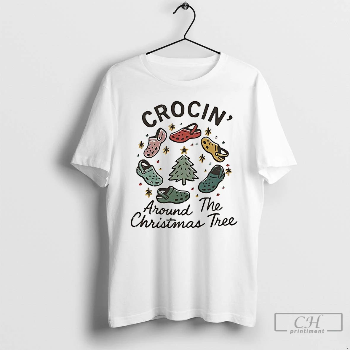 Classic Crocin Around The Christmas Tree T Shirts