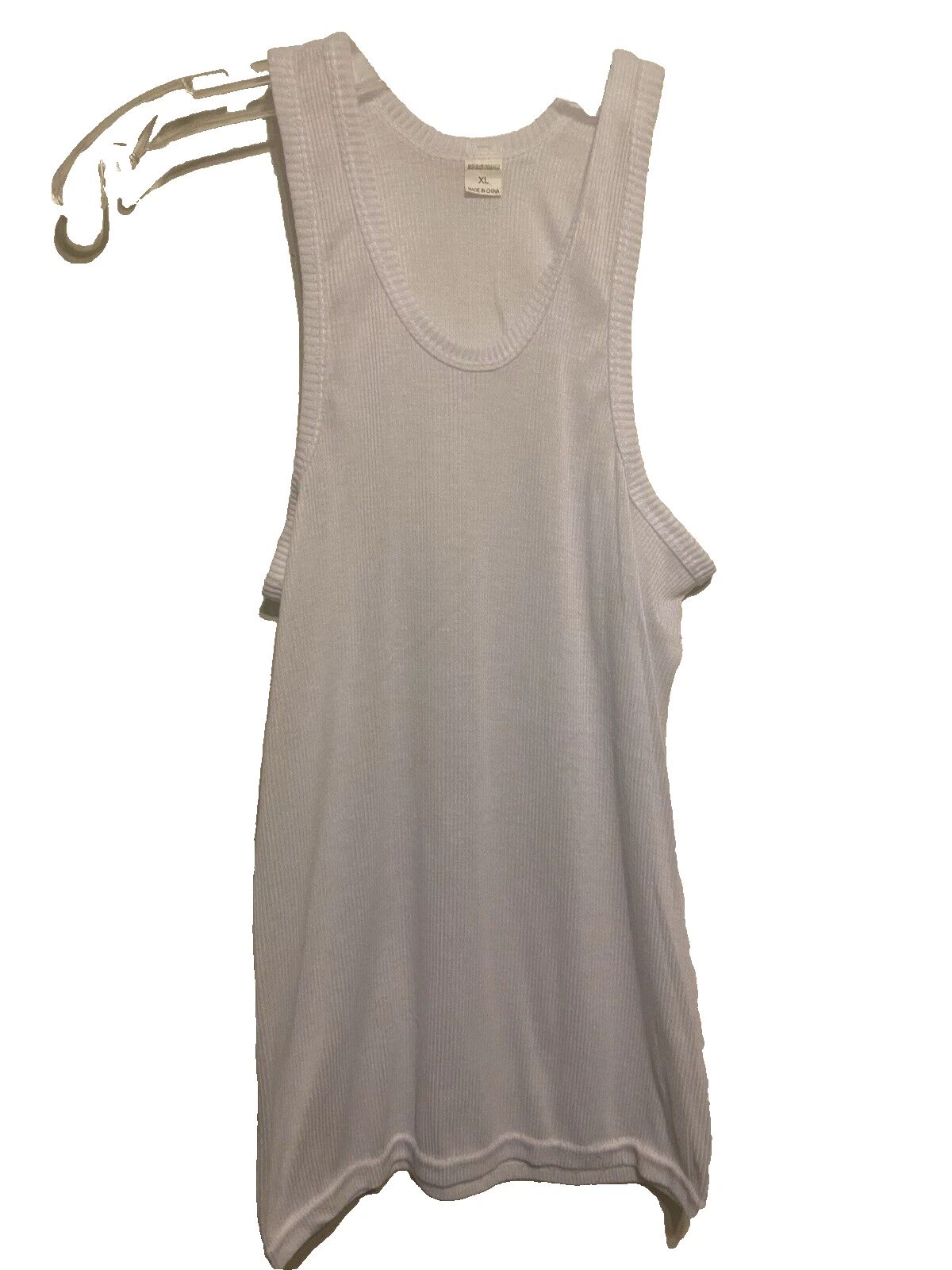 Unbranded Men's Tank Top Ribbed Size Small Equivalent, China NWOT (lot of 2)