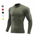 Men's Long-Sleeve Compression Shirt Base-Layer Athletic Workout Sports T-Shirt