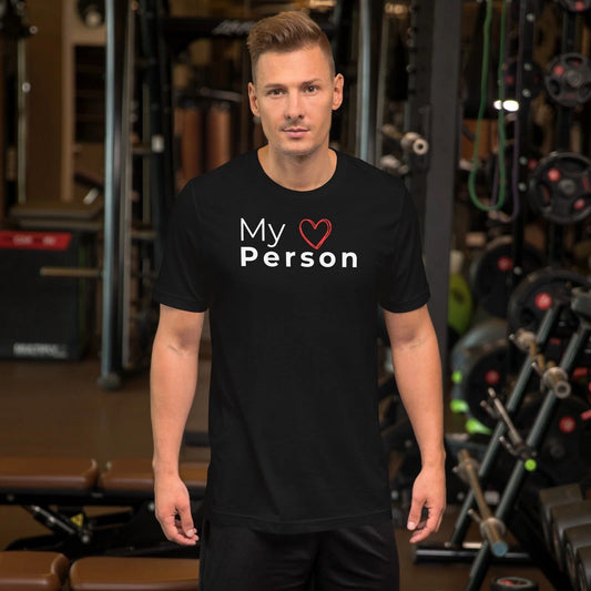 Minimal My Person T Shirt Valentines Gift Unisex Couple Shirt Simple Love Tee