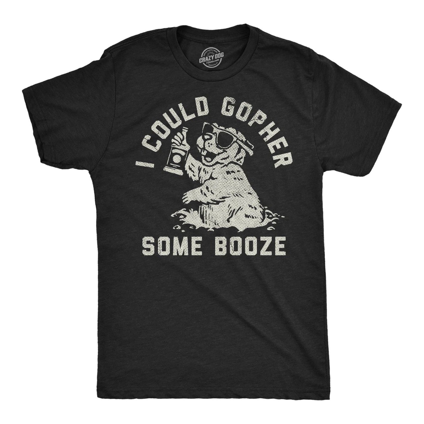 Mens Funny T Shirts I Could Gopher Some Booze Sarcastic Drinking Graphic Novelty