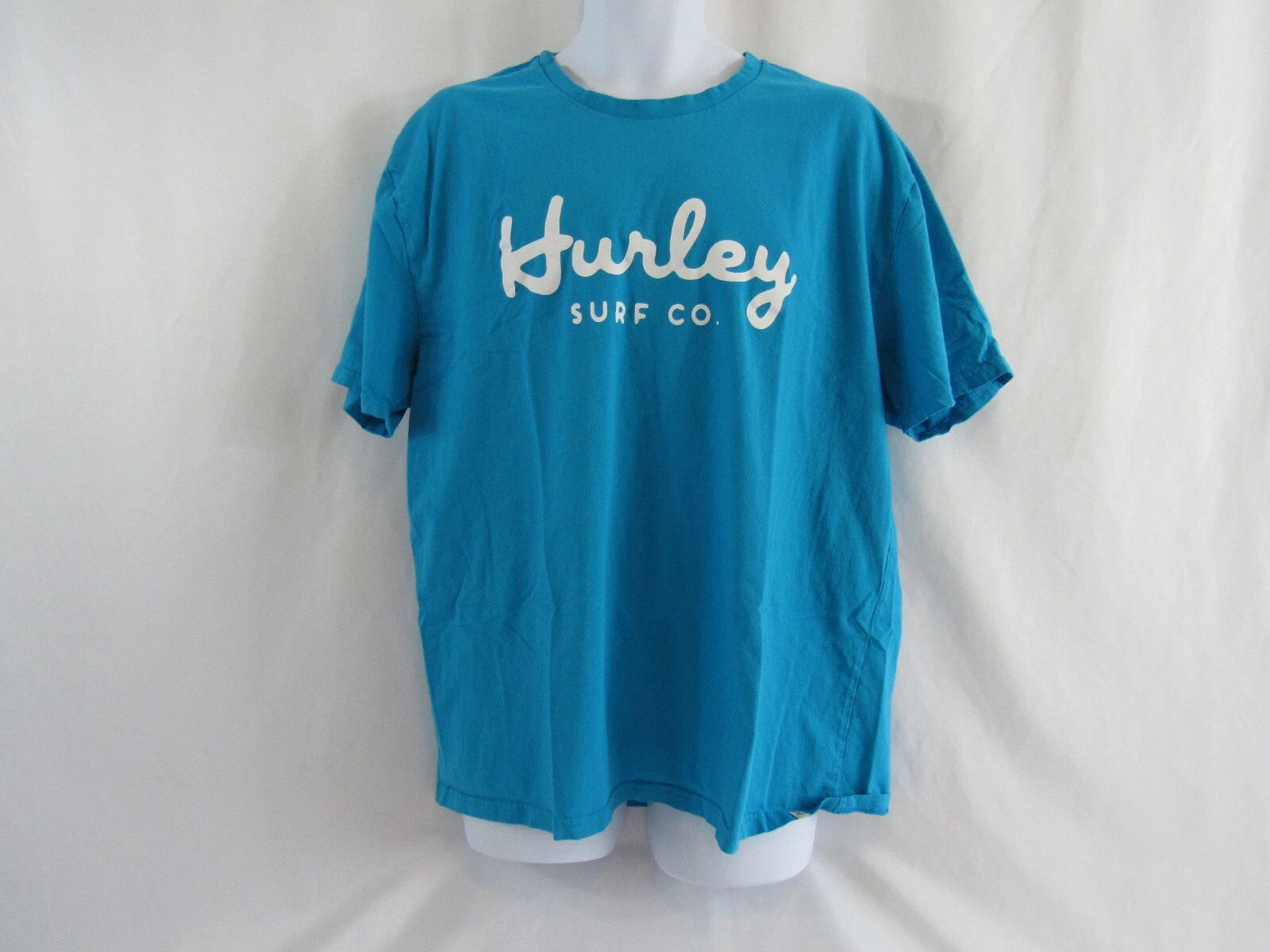 Hurley Surf Co. - Men's XL Blue, Short Sleeve, Cotton, Script Graphic T-Shirt