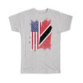 Gift T-Shirt : United States Trinidad and Tobago American Trinidadian