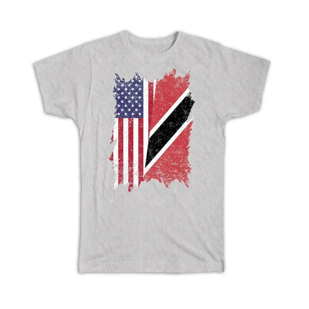 Gift T-Shirt : United States Trinidad and Tobago American Trinidadian