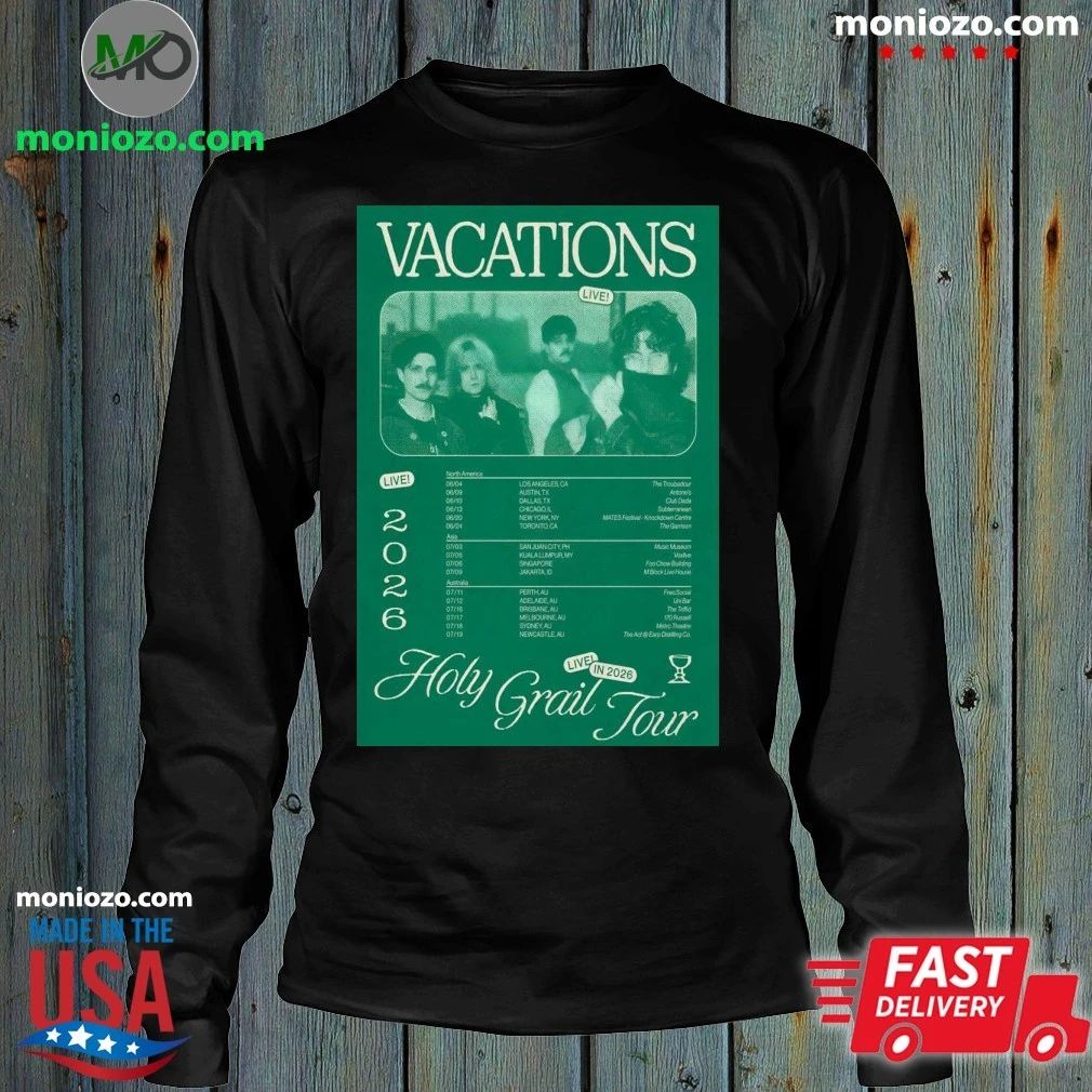 Original VACATIONS Holy Grail Tour 2026 Poster T-shirt