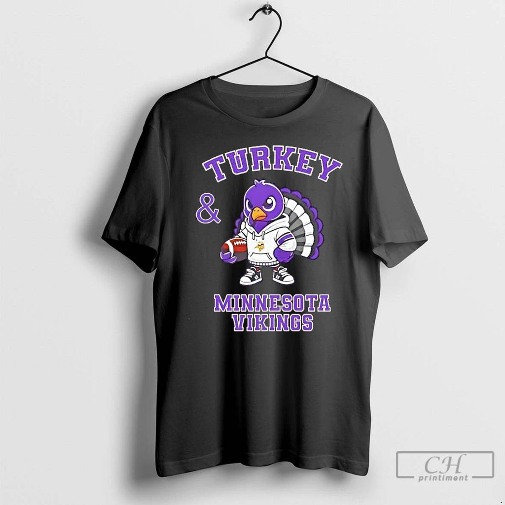 Premium Turkey Minnesota Vikings Thanksgiving T Shirts
