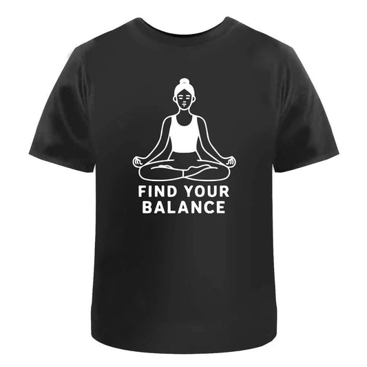 'Yoga Balance Meditation' Unisex T-Shirt -  100% Cotton (S-XXL) (TA055306)