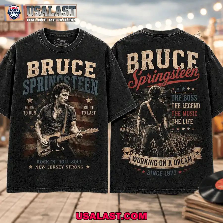 Bruce Springsteen Born To Run 3D T-Shirt For Rock N Roll Lovers